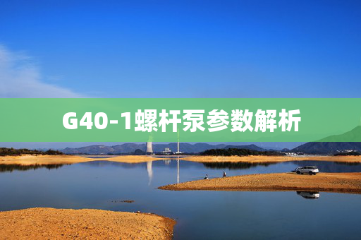 G40-1螺杆泵参数解析